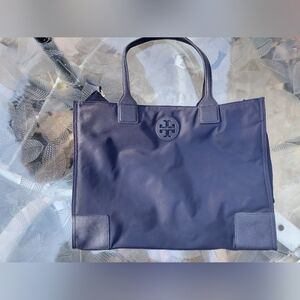 Tory Burch Navy Blue Tote Bag
